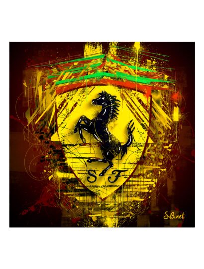 Tirage d’art "Logo Ferrari" – Sylvain Binet