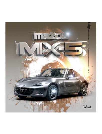 Tirage d’art "Mazda MX-5" – Sylvain Binet