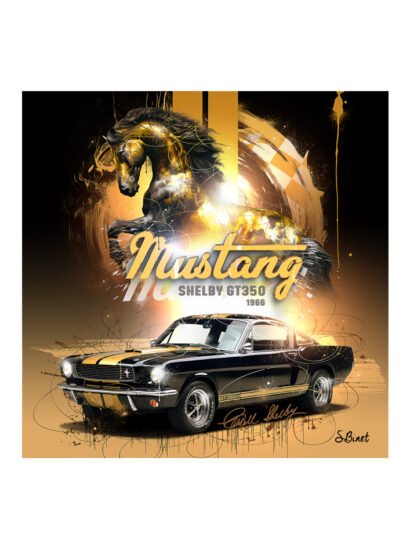 Tirage d’art "Mustang 1966 Shelby GT350" – Sylvain Binet