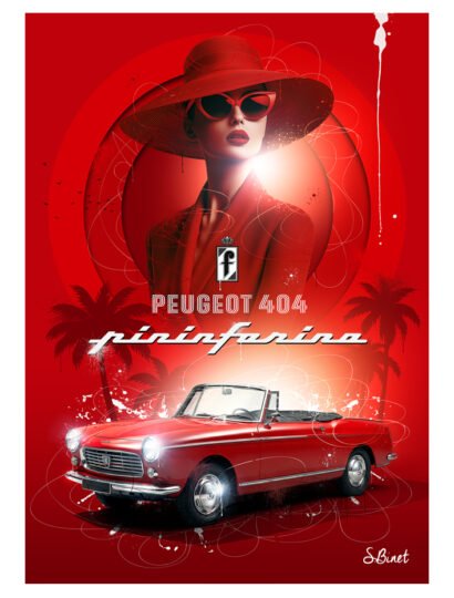Tirage d’art "Peugeot 404" – Sylvain Binet