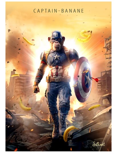 Tirage d’art "Captain Banane" – Sylvain Binet