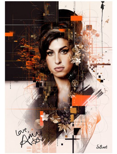 Tirage d’art "Amy Winehouse" – Sylvain Binet