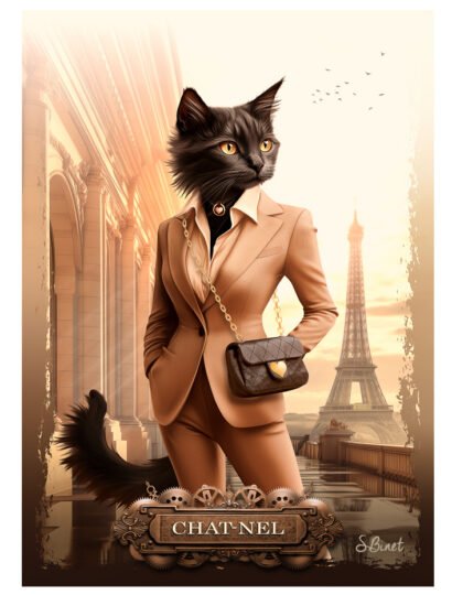 Tirage d’art "Chat-nel" – Sylvain Binet