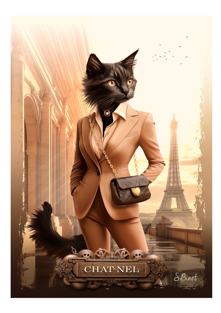Tirage d’art "Chat-nel" – Sylvain Binet