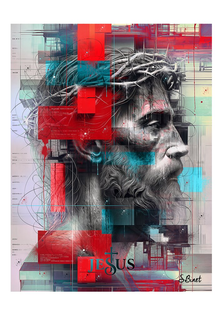 Tirage d’art "Jesus" – Sylvain Binet
