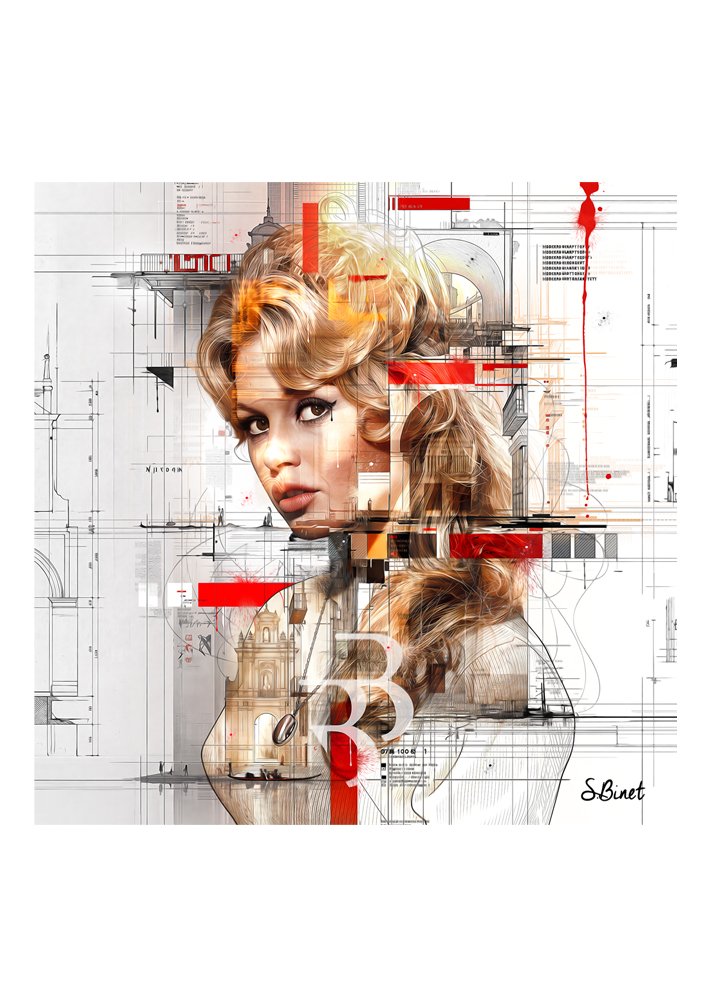 Tirage d’art "Brigitte Bardot" – Sylvain Binet