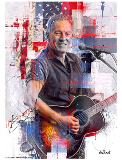 Tirage d’art "Bruce Springsteen" – Sylvain Binet