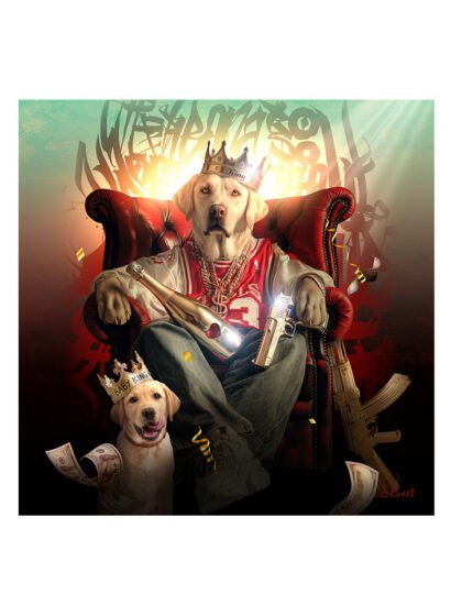 Tirage d’art "Labrador Hip Hop" – Sylvain Binet