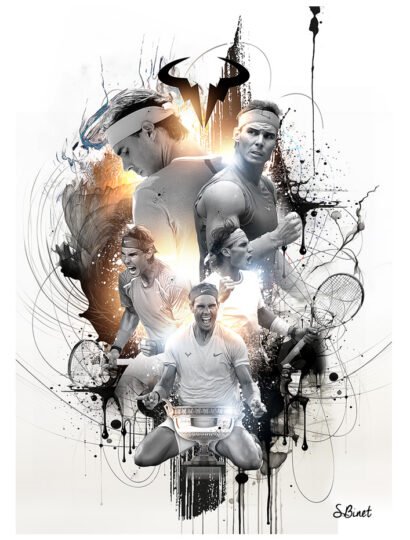 Tirage d’art "Rafael Nadal" – Sylvain Binet