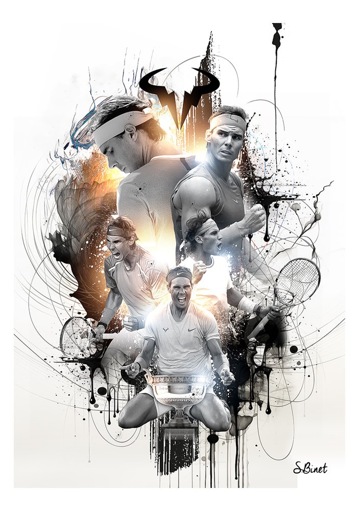 Tirage d’art "Rafael Nadal" – Sylvain Binet