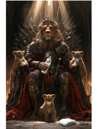 Tirage d’art "Roi lion" – Sylvain Binet